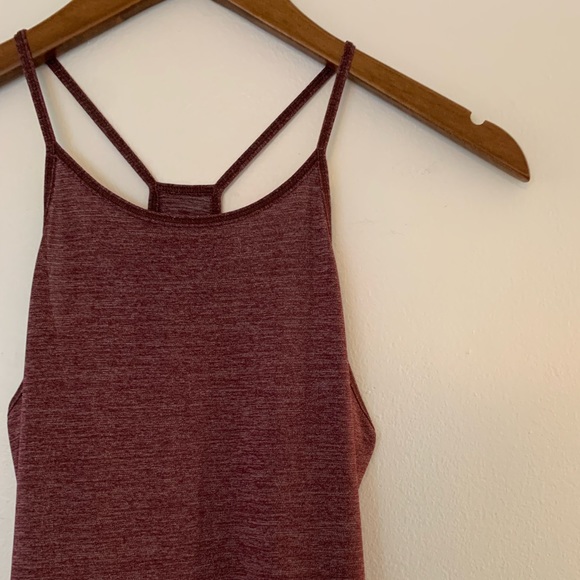 Lululemon Fast As Light Singlet in Heathered Bordeaux Drama - Picture 6 of 8